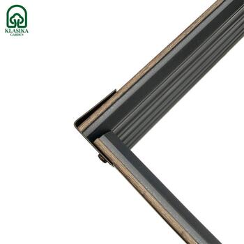Повышенная грядка - Klasika Woodlook лестничного типа 225х75 см, h-50-40-30 см коричневый GP1507530LRP (GP1507530LRP)