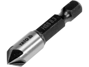 Yato зенкер YT-44722, 8.3мм, 40мм, HSS, 1/4