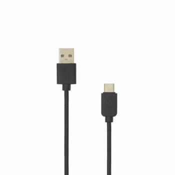 Sbox USB кабель USB-20-TYPEC-2/R, 2м, 480 Мбит/с, USB A M, C тип M, черный, оплетка: Нет (USB-20-TYPEC-2/R)