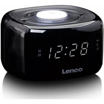 Lenco CR-12BK радиобудильник, LED 0.6