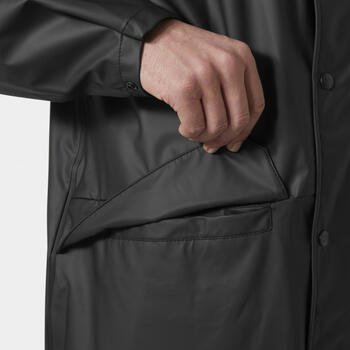 Helly Hansen дождевик VOSS 70186_990-M, черный M, 100% полиуретан 170 г/м², молния YKK®, регулируемый капюшон (70186_990-M)