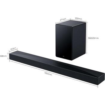 TCL Q65H саундбар для домашнего кинотеатра 5.1 580Вт Dolby Atmos DTS:X беспроводной сабвуфер HDMI eARC Bluetooth (Q65H)