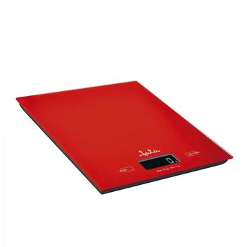 Jata Электронные кухонные весы 729/R, 5 кг, 1 г, Красный, LCD, Сенсорное управление, Стекло, 2xAAA, 1,5 В (729/R)