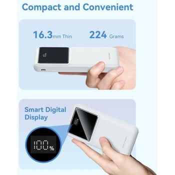 Vention Power Bank FHKB0, 10000mAh, 22.5W, 2xUSB Type-A, 1xUSB Type-C, быстрая зарядка (FHKB0)