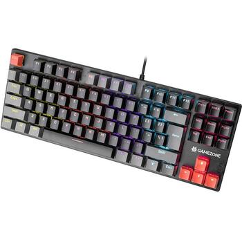 Tracer 47374 Game Zone Blade 87 TRAKLA47374, механическая клавиатура, 87 клавиш, 1,5м, USB, черная, RGB, 6 режимов, 8 мультимедиа (TRAKLA47374)