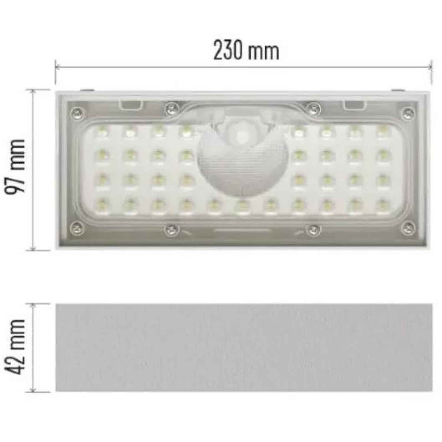Emos LED светильник BRIXO ZG165S, 900 lm, 3,7 V, IP65, 7 м PIR датчик, 35 ч аккумулятор, 140° × 70° угол света (ZG165S)