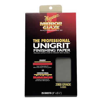Meguiar's S2025 Unigrit Финишная шлифовальная бумага P2000 (США) (S2025)