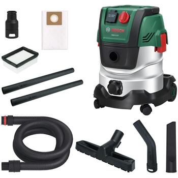Bosch PAS 20-220P 06033E7200, пылесос, 1200 Вт, 20 л, 73 дБ, влажная/сухая уборка, функция обдува (06033E7200)