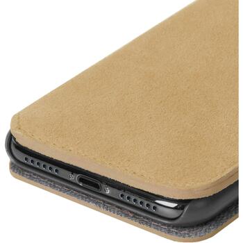 Krusell Broby 4 Card SlimWallet Apple iPhone XS Max cognac, 61494, замша, коричневый, отделение для кредитных карт (61494)