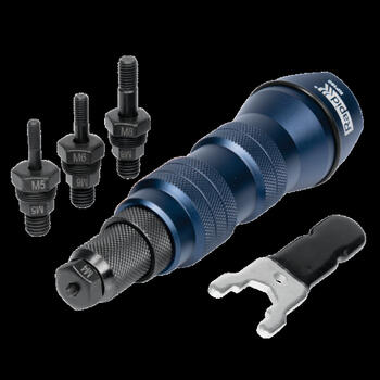 Rapid MultiRiveter RP160 5001483, адаптер для заклепок, M4-M8, 18V, алюминиевый корпус, ключ в комплекте (5001483)