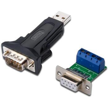 Digitus USB к последовательному адаптеру DA-70157, 0.8m, RS-485, FT232RL, черный, внешний, проводной (DA-70157)