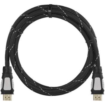 Emos Высокоскоростной HDMI 2.0 кабель Ethernet SL0301, 1,5 м, нейлон, 10,2 Гбит/с, 4K, ARC, 3D поддержка (SL0301)