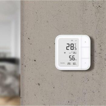 Aqara Датчик климата TH-S04D, температура ±0.2℃, влажность ±2%RH, 3 кнопки, Bluetooth/ZigBee, 86 × 86 × 13.65 mm (TH-S04D)