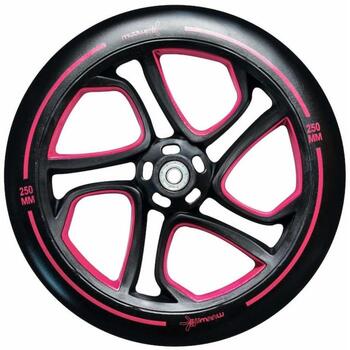 MUUWMI Aluminium Scooter PRO самокат AU 580, 250/215mm, 82A ABEC 7, 5,5кг, 100кг, красный (AU 580)