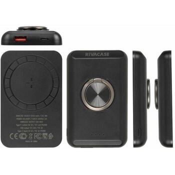Rivacase Power Bank VA2603, 5000mAh, 3.7V, 1xUSB Type-A, 1xUSB Type-C, беспроводная зарядка, быстрая зарядка (VA2603)