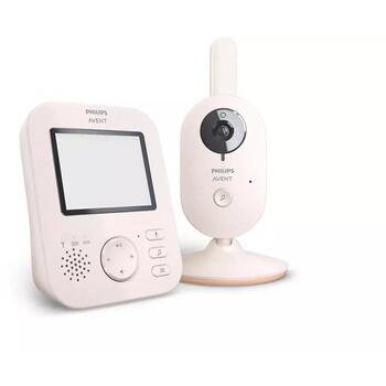 Philips Avent SCD881/26, цифровой видеоняня, ЖК-экран 2,8 дюйма, 7,2 см, радиус действия 300 м, ECO-режим, ночное видение, 2x зум (SCD881/26)