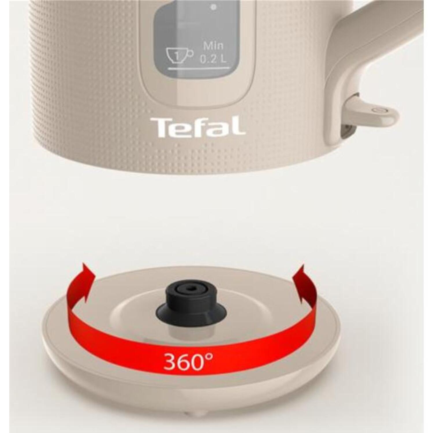 Tefal Чайник KO2M0B10, 1.7 L, 2400 W, автоматическое открытие, индикатор уровня воды, противокальциевый фильтр (KO2M0B10)