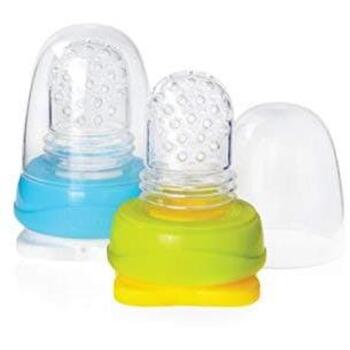 Kidsme Food Pouch адаптер 160490 LIS, 2 шт., полипропилен, силикон, без BPA, от 4 мес., контроль потока пищи (160490 LIS)