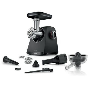 Bosch MFWS450B мясорубка, 1900W, 2.5кг/мин, 2 скорости, реверс, 3 диска, черный (MFWS450B)
