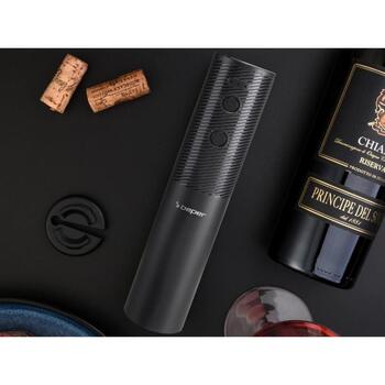 Beper электрический штопор P102ACP101, 50 бутылок, перезаряжаемый, USB, ABS, черный (P102ACP101)