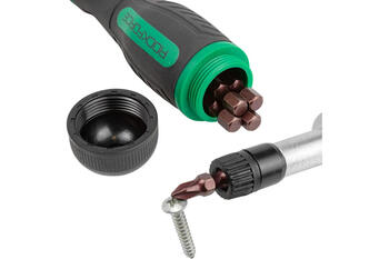 Rockforce RF-32805MR Набор отверток реверсивный, 4 биты, PH1, PH2, SL5, SL6, 50мм, сталь S2, пластиковая рукоятка (RF-32805MR)