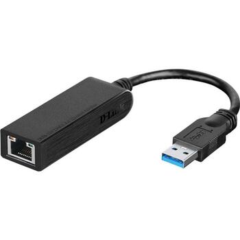 D-Link USB 3.0 Gigabit Ethernet адаптер DUB-1312, 1 Gbps, USB 3.0, Gigabit Ethernet (DUB-1312)