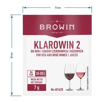 Browin винный осветлитель 401620, 7г, 30-50л, легок в использовании, видимый эффект через 7 дней (401620)