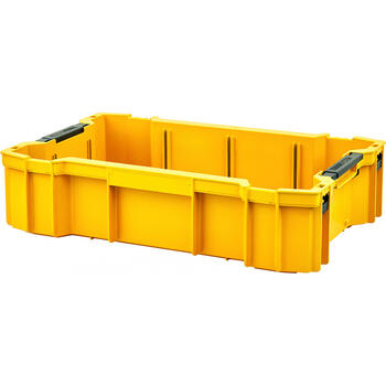 Dewalt DWST83408-1 TOUGHSYSTEM 2.0 dziļā paliktnis, 470x115x310mm, 8kg, 0.9kg, sakraujams, sānu rokturi (DWST83408-1)