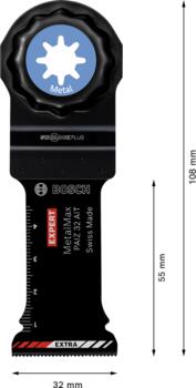 StarlockPlus PAIZ32AIT 1 gab., Svārstību daudzfunkcionālajiem darbarīkiem EXPERT PAIZ 32 AIT METALMAX GREMDZĀĢĒŠANAS ASMENS, 2608900019, BOSCH (2608900019)