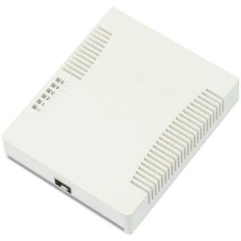 Mikrotik CSS106-5G-1S коммутатор 5 x 1000M, 1 x SFP, PoE, DC-in 6-31V, рабочая температура -25-65°C (CSS106-5G-1S)