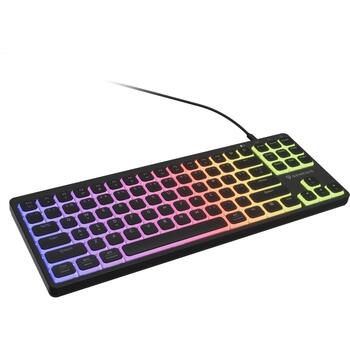 Genesis клавиатура Thor 430 TKL NKG-2345, проводная, USB-A, USB-C, механическая, линейная, RGB, US, черная, 87 клавиш (NKG-2345)