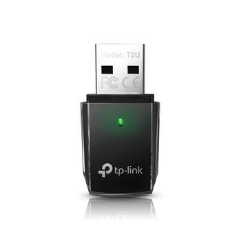 TP-Link Archer T2U USB-адаптер, 600Mbps, 802.11ac, 2.4/5GHz, USB 2.0, WEP/WPA/WPA2, Windows/Mac/Linux (ARCHERT2U)