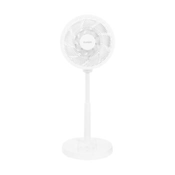 Eurom Vento 3DS Comfort grīdas ventilators gaisa cirkulācijai telpu dzesēšanai 25W 35cm 3D oscilācija 12 ātrumi tālvadība balts (384925)