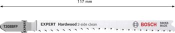 3 figūrzāģa asmeņi T308BFP HardwoodPrecision, Figūrzāģiem EXPERT HARDWOOD 2-SIDE CLEAN T308BFP FIGŪRZĀĢA ASMENS, 2608900547, BOSCH (2608900547)