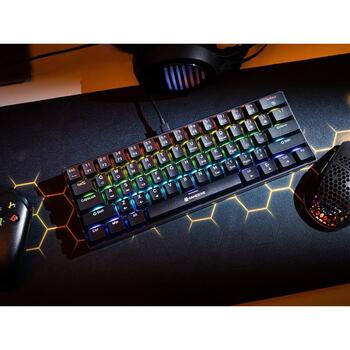 Tracer клавиатура TRAKLA47872, USB, 61 клавиша, механическая, RGB, красные переключатели, 60%, анти-гостинг, игровая (TRAKLA47872)