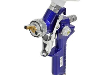 Geko Smidzinātājpistole krāsām G01105, 0,8mm, 125ml, 3,0bar, 170l/min, alumīnija korpuss, regulējami gaisa un šķidruma iestatījumi (G01105)