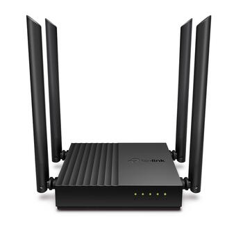 TP-Link Archer C64 беспроводной маршрутизатор Dual-Band Wi-Fi до 1200 Mbps 1× WAN 4× LAN Gigabit Beamforming Чёрный (ARCHERC64)