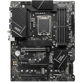 Msi Dēļa tips PROZ790-PWIFI, LGA 1700, DDR5 7000+MHz, 128 GB, 4x M.2, 6x SATA III, 2.5G LAN, Wi-Fi 6E, 7.1 audio (PROZ790-PWIFI)