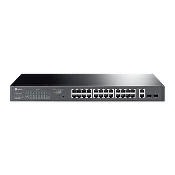 TP-LINK TL-SG1428PE коммутатор, 28x Gigabit, 24x PoE+ 250W, 2x SFP, VLAN, QoS, IGMP snooping, 56 Gbps (TL-SG1428PE)