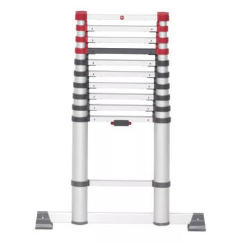 Hailo Teleskopiskās kāpnes T80 FlexLine 037113111, 11 pakāpieni, alumīnijs, 102-322 cm, 395 cm, 150 kg (037113111)