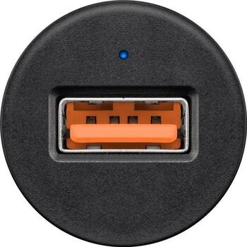 Goobay Automašīnas Lādētājs 45162, 18W, 1x USB 2.0, QC3.0, 12-24V, aizsardzība pret pārslodzi, melns (45162)