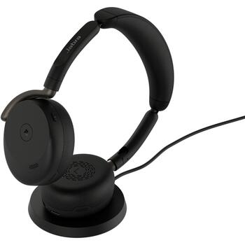 Jabra austiņas Evolve3 65 Flex MS 36699-999-989, USB-A, Bluetooth 5.3, 80 h, 6 mikrofoni, ANC, bezvadu uzlāde (36699-999-989)