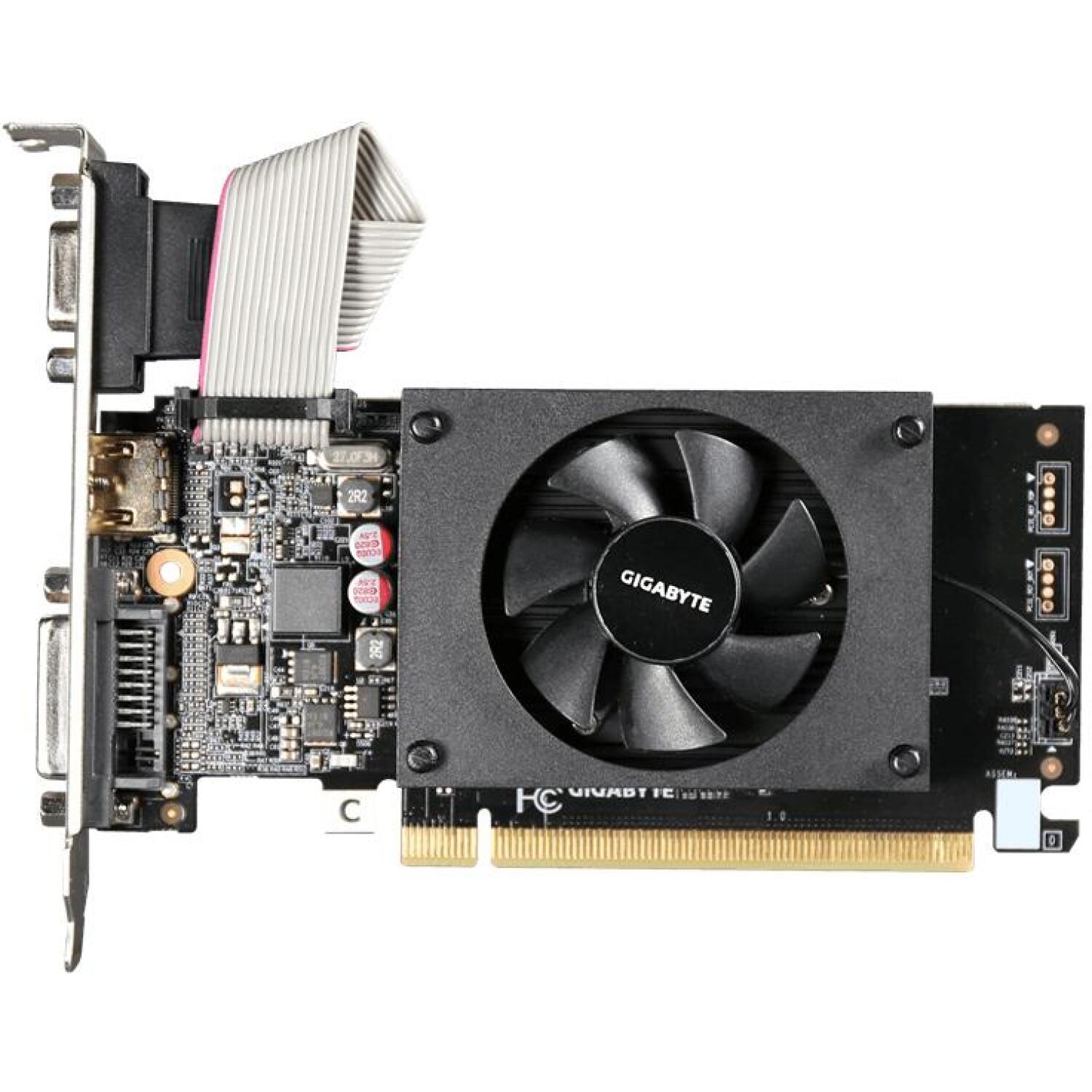 Gigabyte Videokarte GV-N710D3-2GL 2.0, 2 GB, DDR3, DVI-D 1, HDMI 1, PCIe 2.0, 1600 MHz, 954 MHz (GV-N710D3-2GL 2.0)