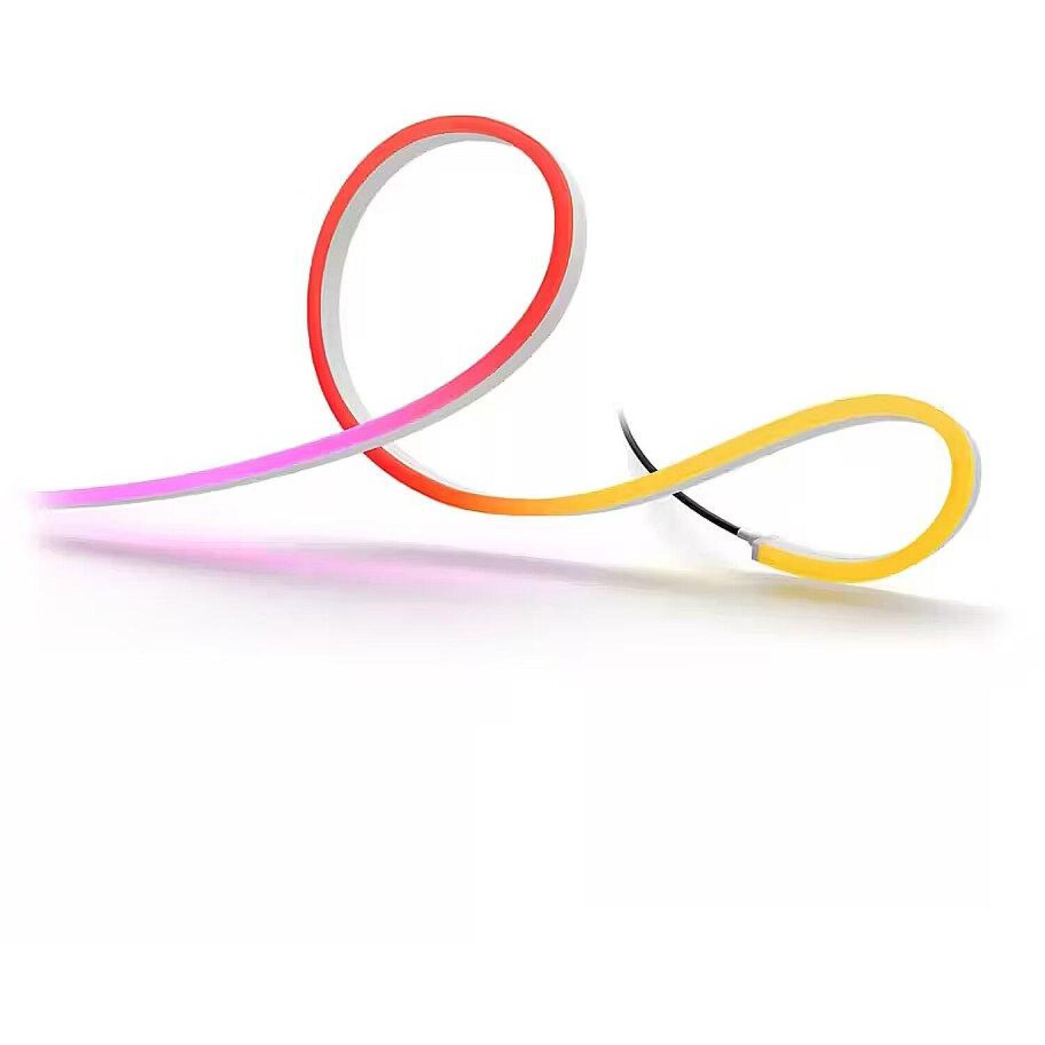 Philips Hue умная светодиодная лента Neon 8721103088734, 5 м, 30 Вт, 1100 лм, IP67, Bluetooth, Zigbee, силикон, белый, 6500 К (8721103088734)