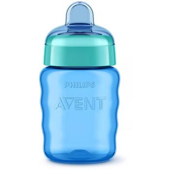 Philips Avent Easy Sip учебная чашка SCF553/05, 260мл, 9м+, силиконовый носик, синяя (SCF553/05)