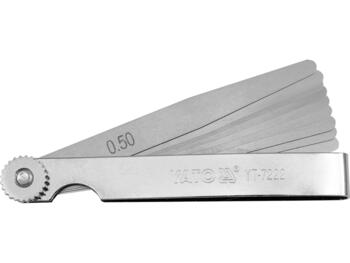 Yato Щуп YT-7222, 100мм, 10 шт, 0,05-0,5мм, пружинная сталь, для измерения зазоров клапанов (YT-7222)