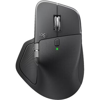 Logitech MX Master 4 pele 910-007562, 8000 DPI, 7 pogas, Bluetooth, USB, 10 m bezvadu diapazons, 650 mAh akumulators (910-007562)
