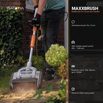 Batavia Maxxbrush 1020W Multi-Brush 7062678, 1020W, 800-1300min-1, 30cm strāvas kabelis, ergonomisks dizains (7062678)