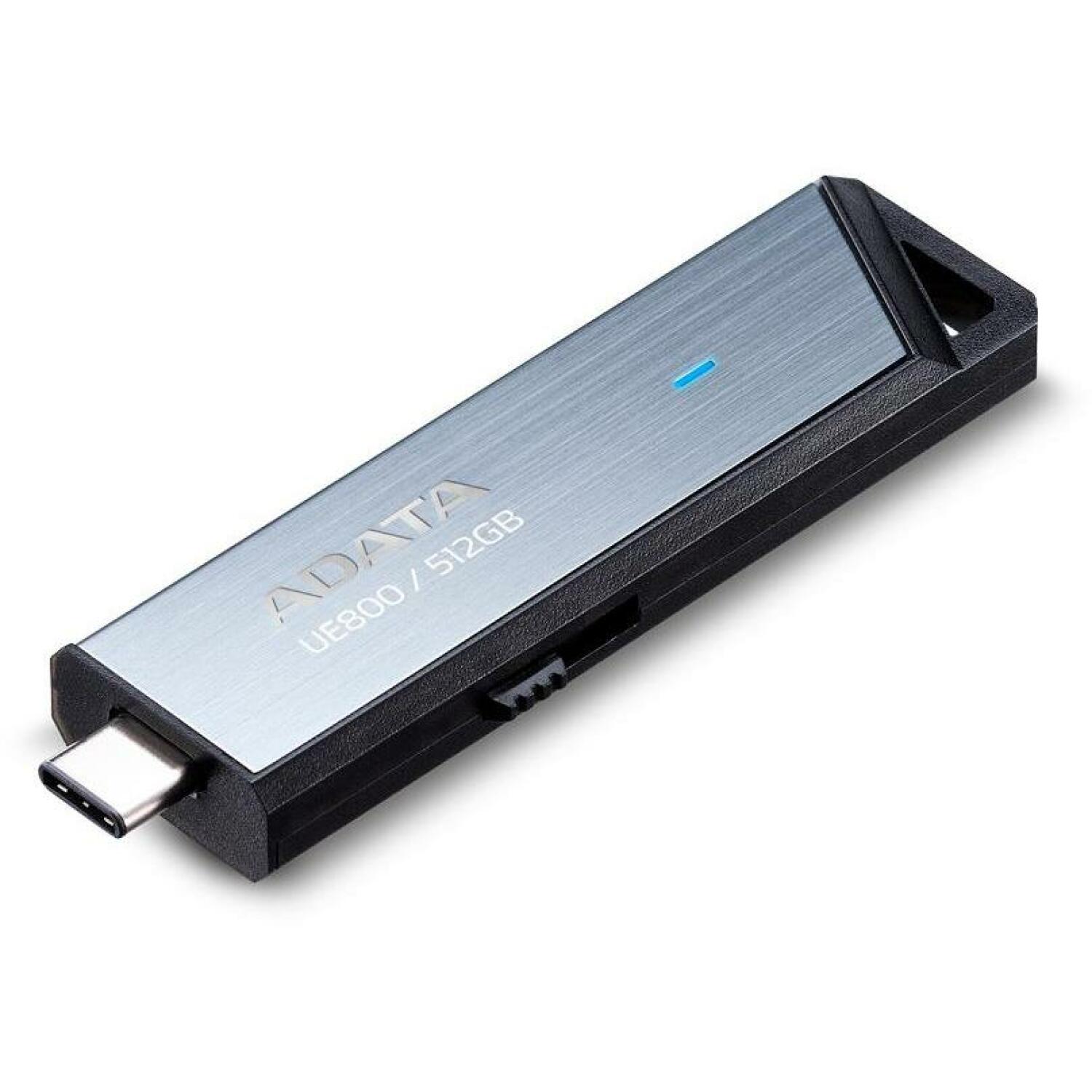Adata USB флеш-накопитель AELI-UE800-512G-CSG 512GB, USB Type-C, 3.2 Gen 2, скорость чтения 1000MB/s, скорость записи 1000MB/s (AELI-UE800-512G-CSG)