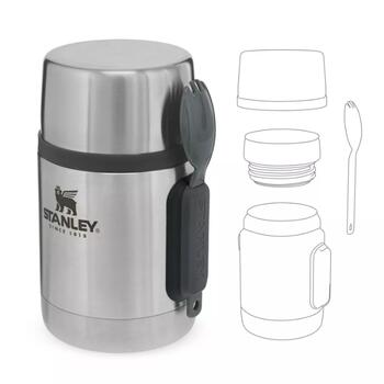 Stanley® 2801287032, 0,53л, нержавеющая сталь, тепло/холод до 12ч, ложка/вилка (2801287032)